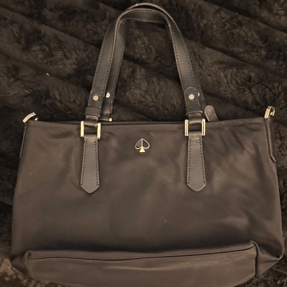 Kate Spade Black Handbag with Silver Details